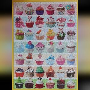 set of two cupcake puzzles